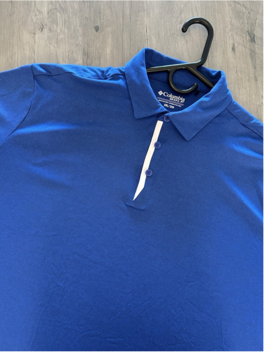 Columbia Men’s Polo Shirt Size M Blue Short Sleeve Performance Golf Activewear